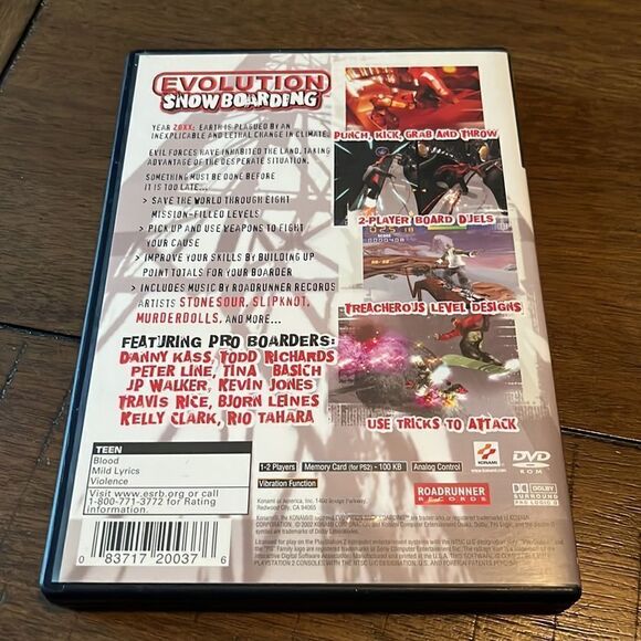 Evolution Snowboarding (Sony PlayStation 2,‎ 2002) PS2 Complete CIB W/ Manual - Picture 2 of 3